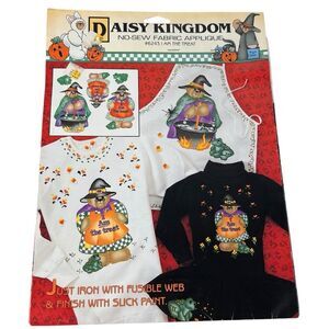 New Daisy Kingdom Halloween No Sew Halloween AppliquésIron OneNear Witch 6243